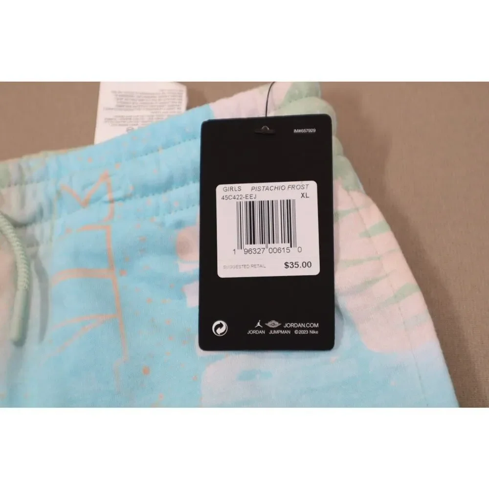 Air Jordan Girls Pistachio Frost Athletic‎ Shorts Size XL